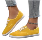 Sneakers/gårdsangersko - fede gule sko